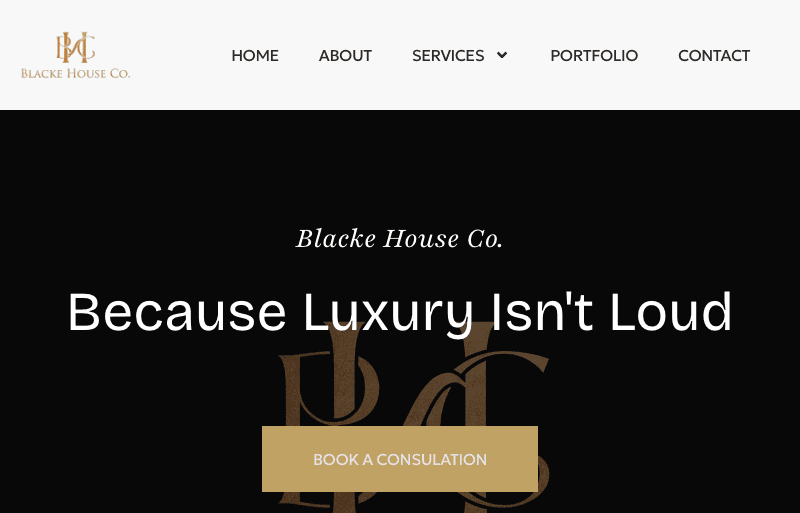 Professional website designed by CalTech Web, Blacke House Co.