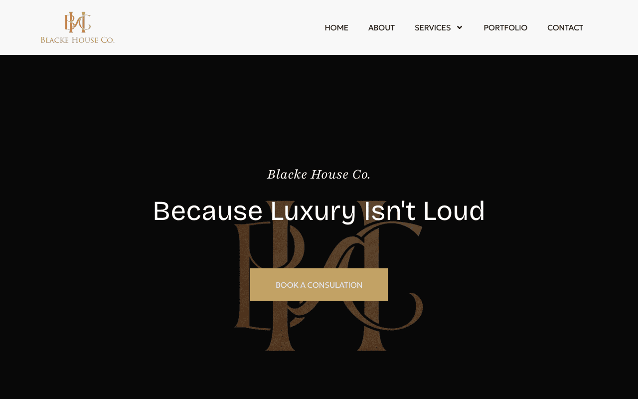 Blacke House Co. website redesigned by CalTech Web