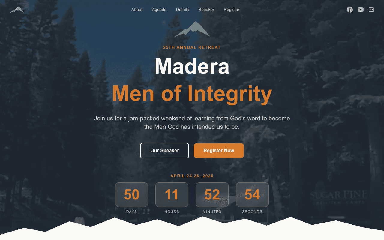 Madera Men of Integrity website redesigned by CalTech Web