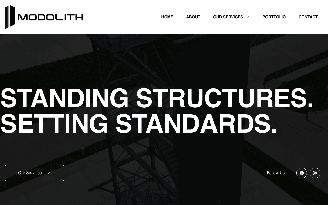 Modolith website redesigned by CalTech Web