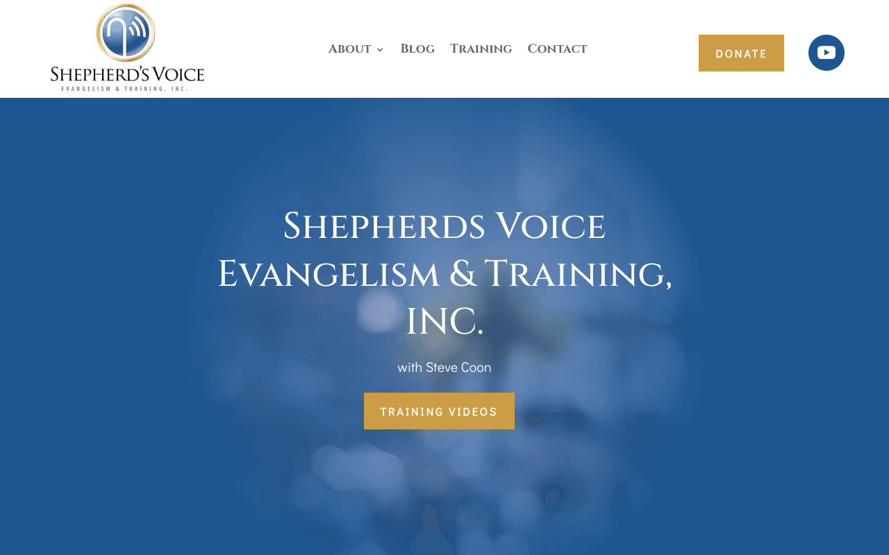 Shepherd’s Voice Evangelism website redesigned by CalTech Web